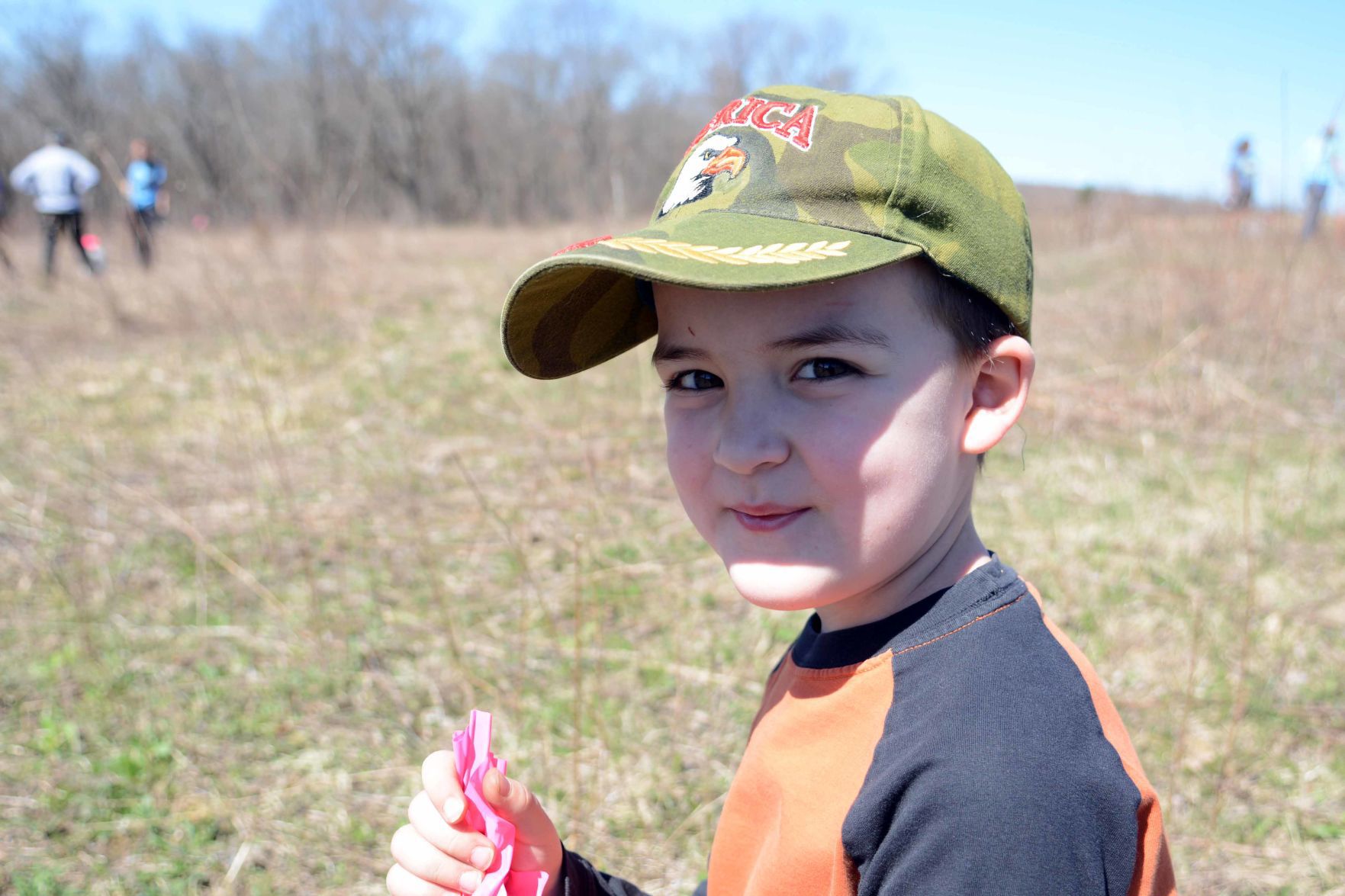 Earth Day tree planting in Baraboo Hills, April 20